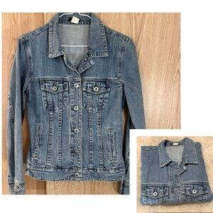 J. Crew Blue Denim Cotton Trucker Jacket